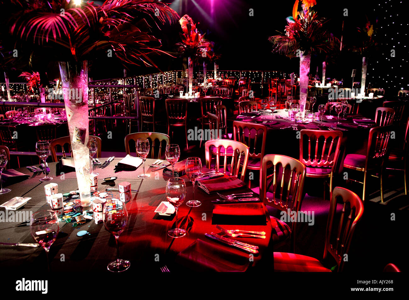 Partylocation Stockfoto