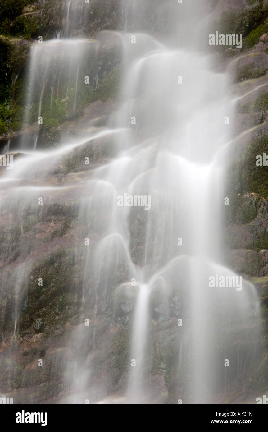 Detail der La Chute Wasserfall, Forillon Nationalpark QC, Kanada Stockfoto
