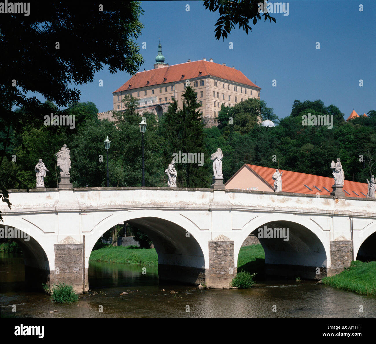 Burg / Namest nad Oslavou Stockfoto