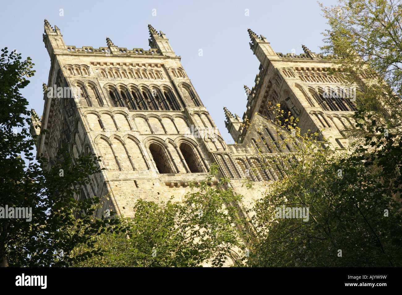 Großbritannien England County Durham, Durham City, Durham Cathedral, UNESCO-Weltkulturerbe, normannische Architektur des 11. Jahrhunderts, UK071001082 Stockfoto