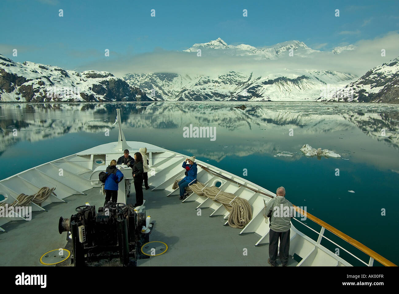 John Hopkins Gletscher, Glacier Bay Nationalpark and Preserve Stockfoto