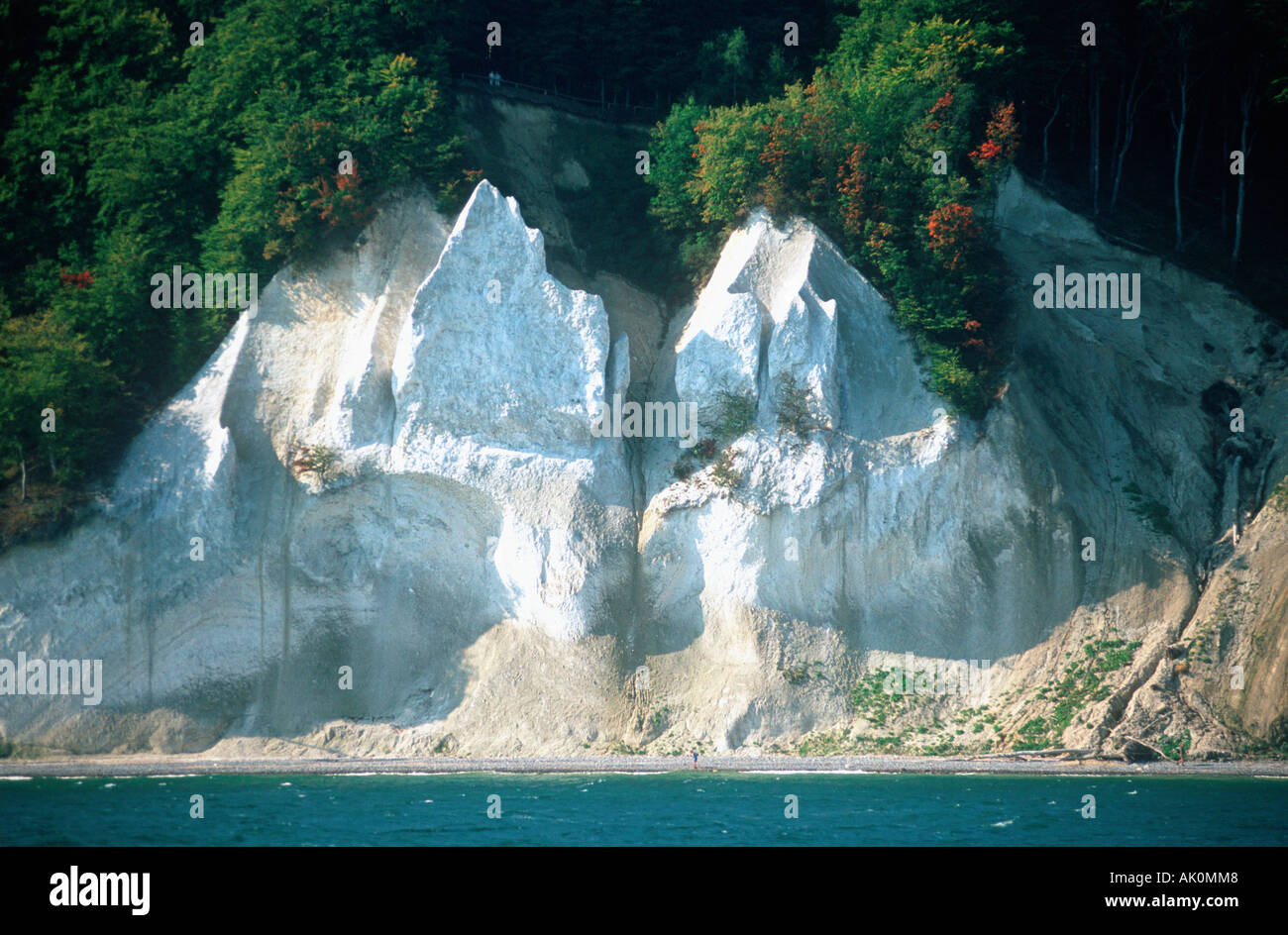 Kreide-Kliffküste / Wissower Klinken Stockfoto