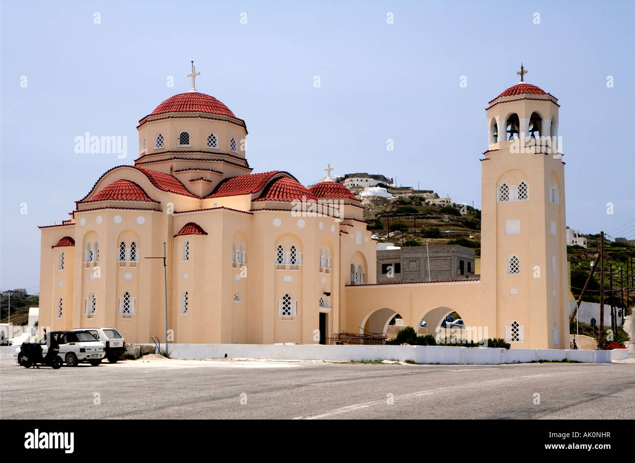 Agios Charalambos Exo Gonia Santorin, Griechenland Stockfoto