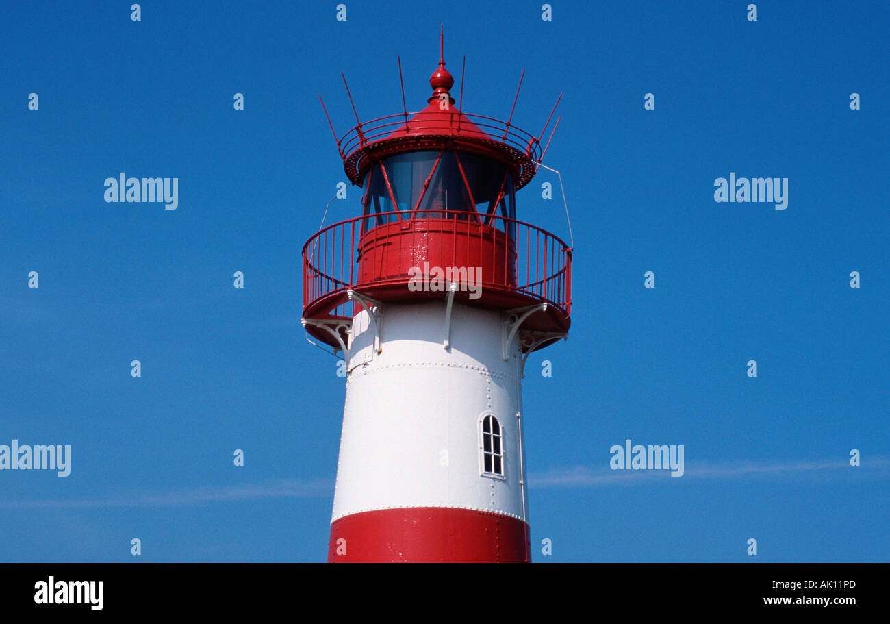 Leuchtturm / Sylt / Leuchtturm Stockfoto