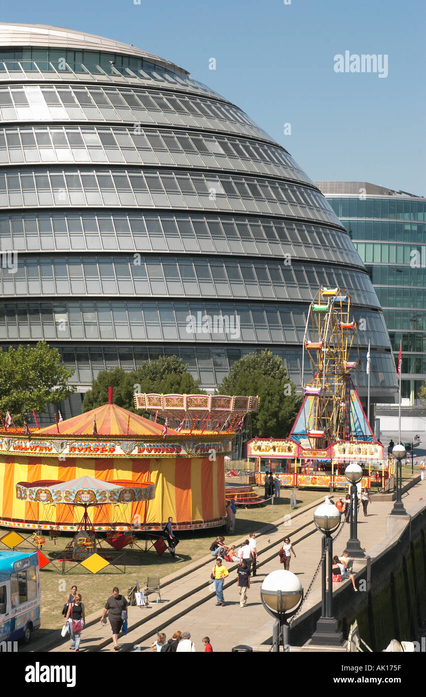 South Bank County Hall Festplatz London UK Stockfoto