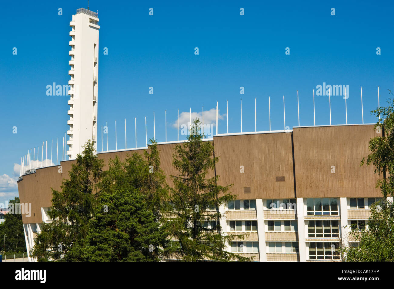 Das Olympiastadion in Helsinki Finnland Stockfoto
