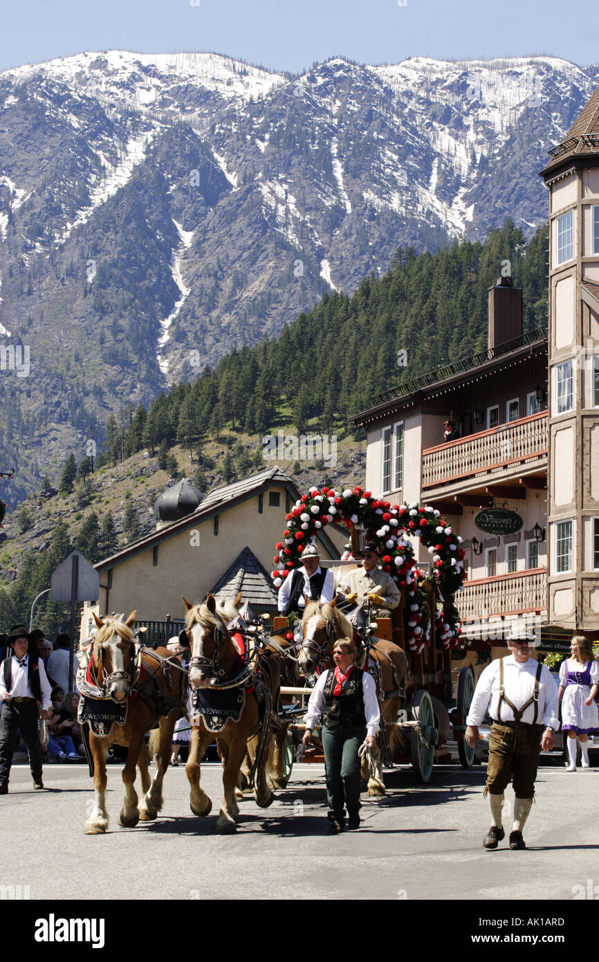 Großen Festzug, Leavenworth Washington USA Stockfoto