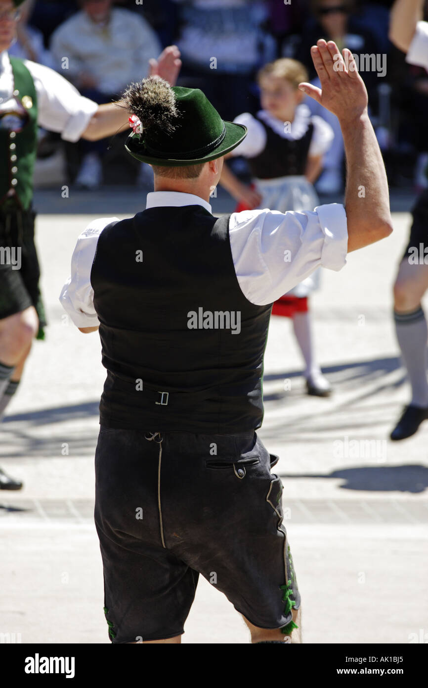 Bayerischen Volkstänzer, Leavenworth Washington USA Stockfoto