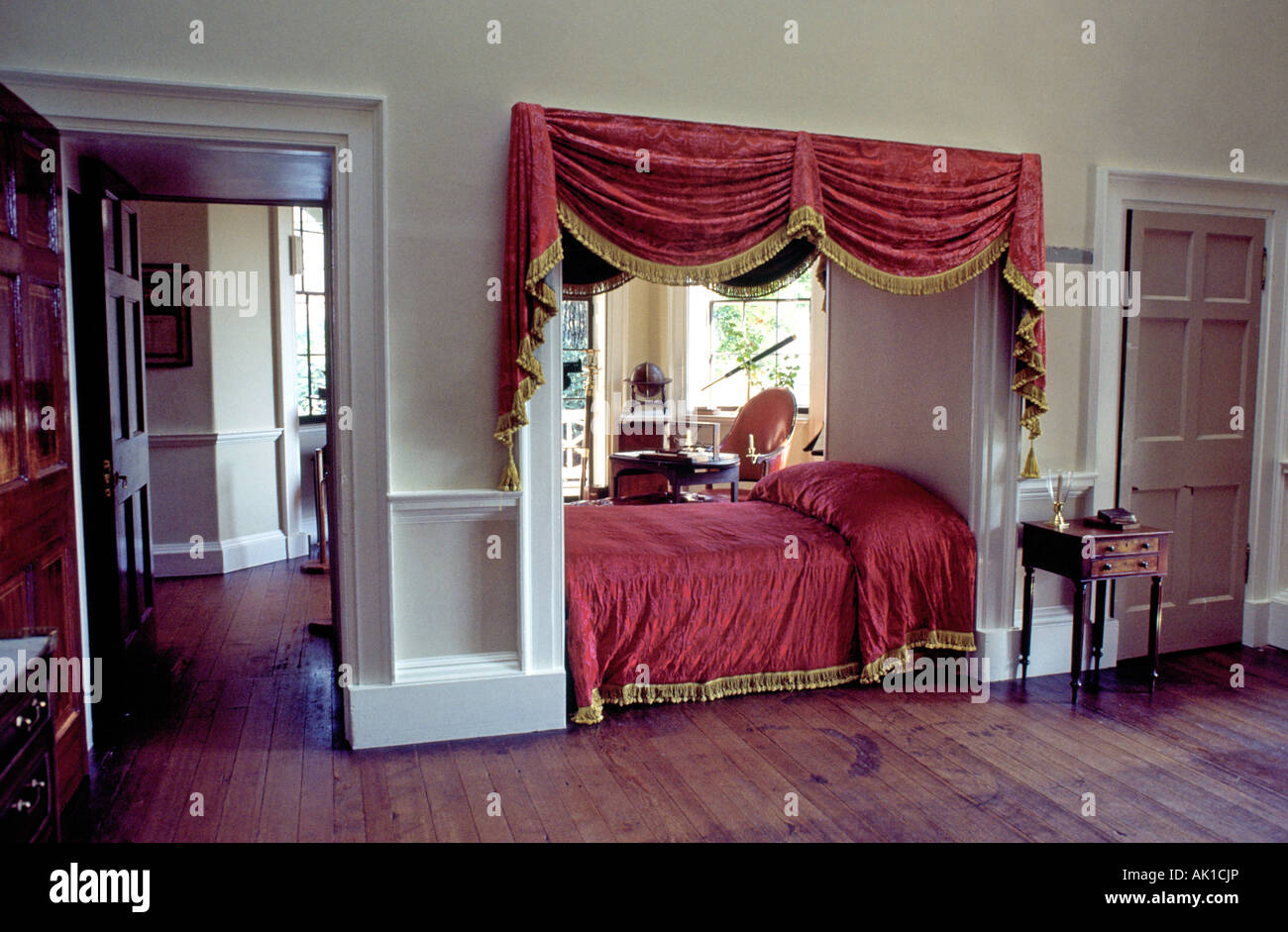 Prasident Jefferson T Schlafzimmer In Monticello Haus Von