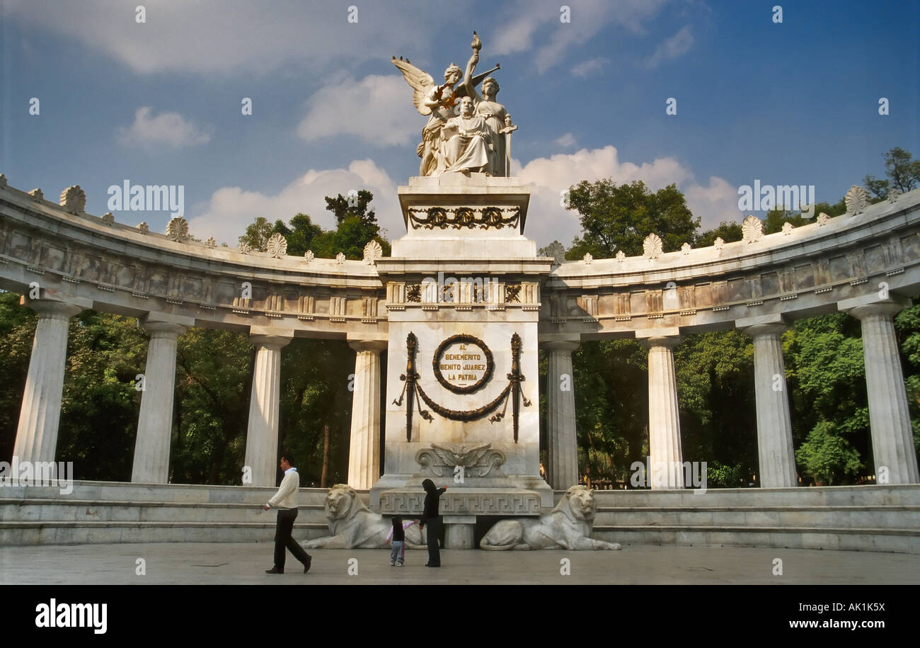 Hemiciclo einem Benito Juarez im Alameda Central in Mexiko-Stadt Stockfoto