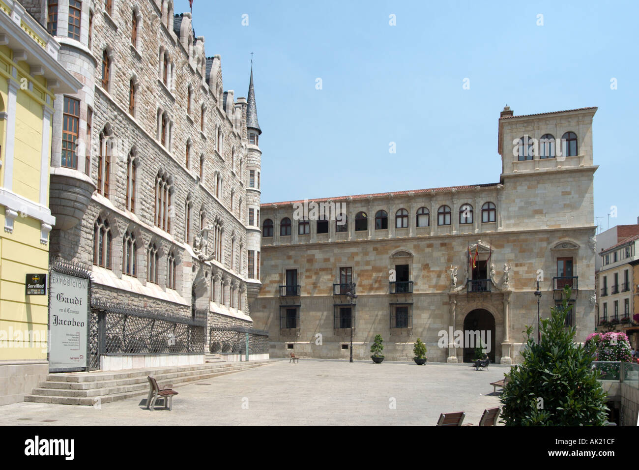 Palacio de Los Guzmanes, Leon, Castilla y Leon, Spanien Stockfoto