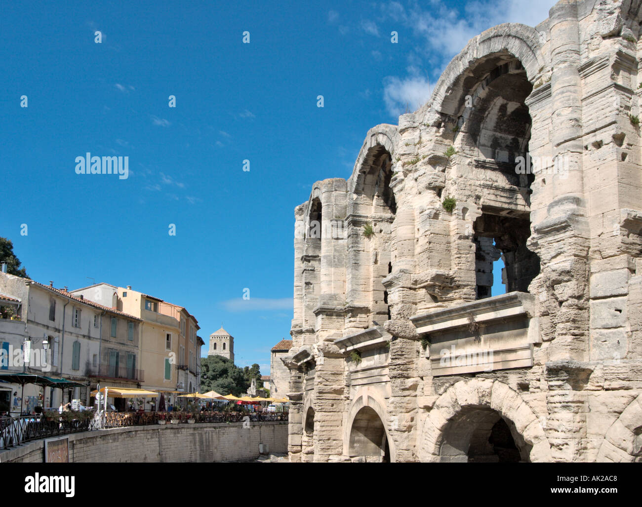 Les Arenes Arles (Amphitheater), Arles, Provence, Frankreich Stockfoto