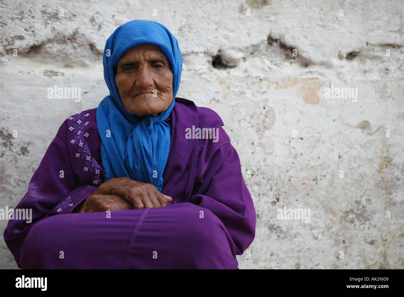 Alte Frauen. Essaouira, Marokko. Nordafrika. Stockfoto