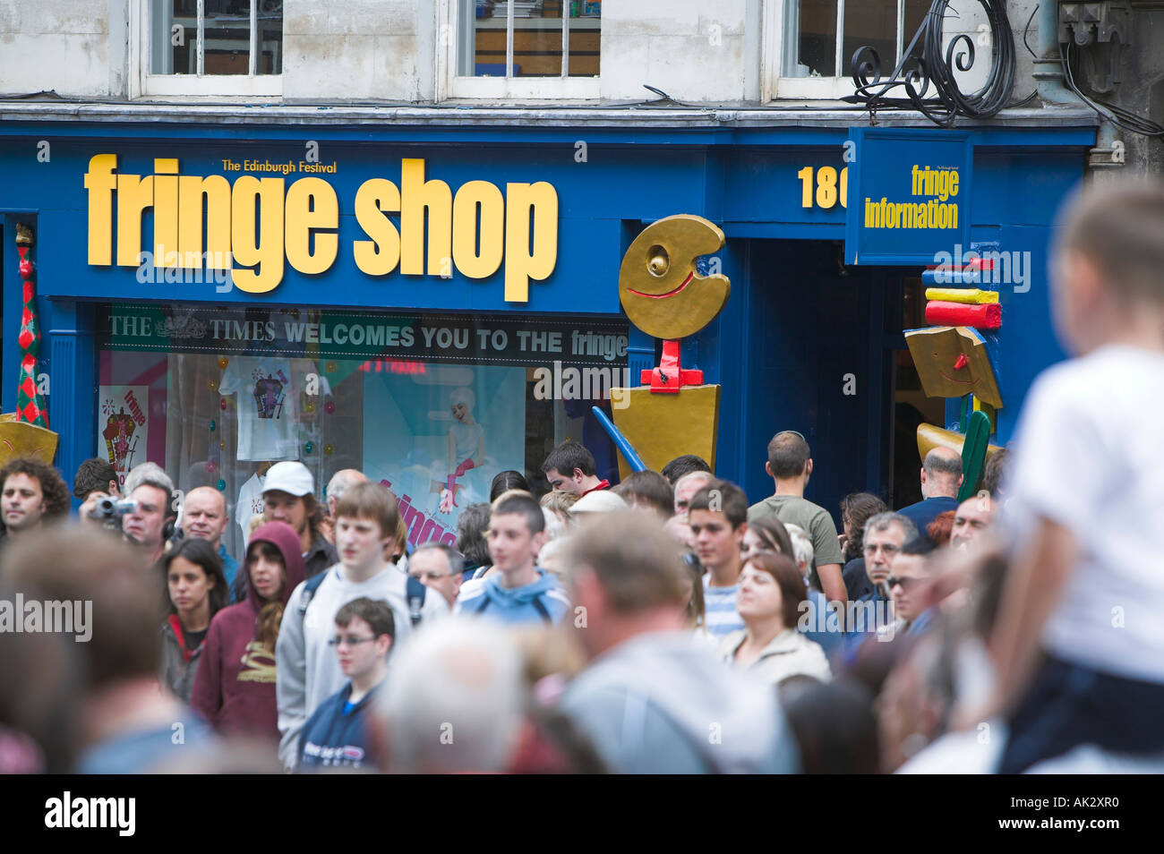 Die Fringe-Shop in der Royal Mile, Edinburgh, Schottland Stockfoto