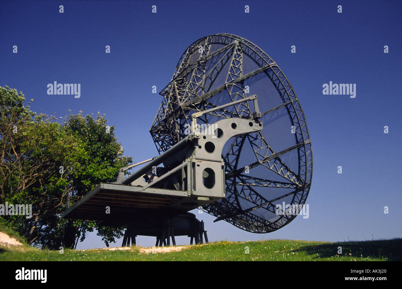 Radarschüssel Antenne Stockfoto