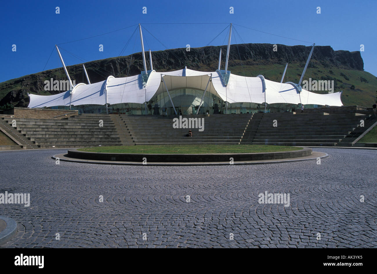 Dynamische Lehmbau Holyrood Edinburgh Schottland Stockfoto