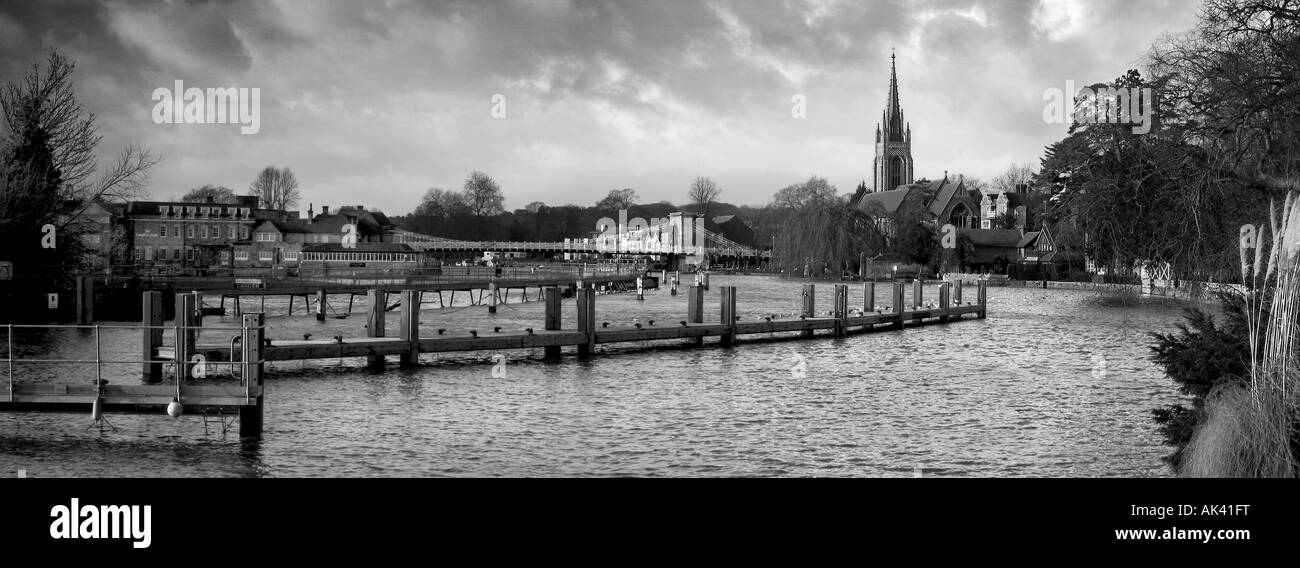 Themse, Marlow, Buckinghamshire, Vereinigtes Königreich. Stockfoto