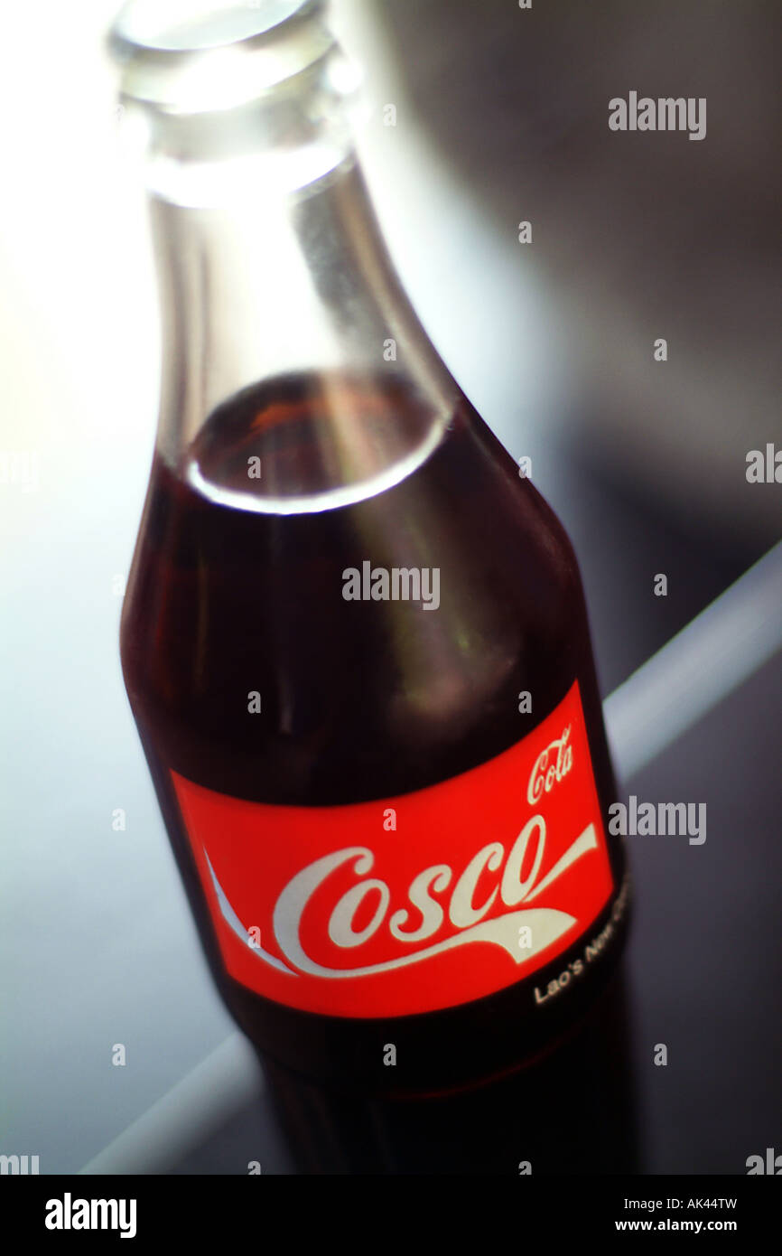 Coca Cola Kopie in Laos Cosco Cola Stockfoto
