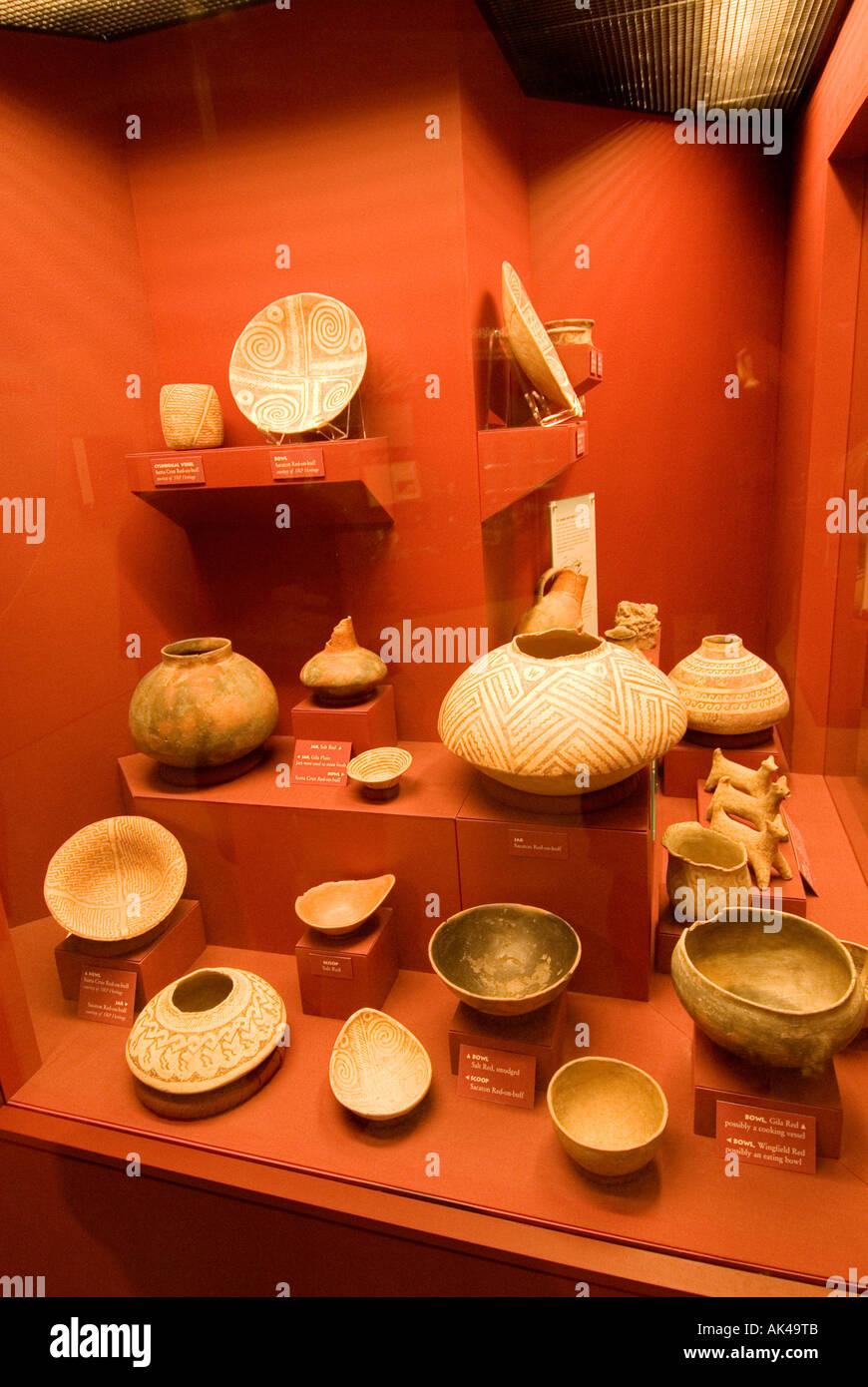 ARIZONA PHOENIX Pueble Grand Museum Archäologiepark indianischen Artefakte und Geschichte Stockfoto