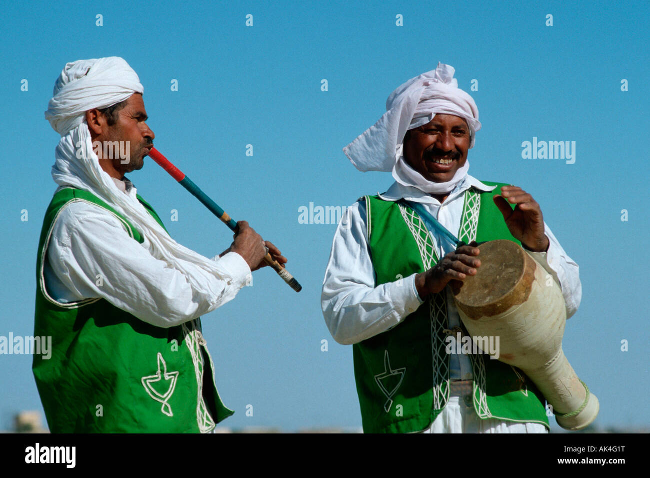 Musiker, Nefta Stockfoto