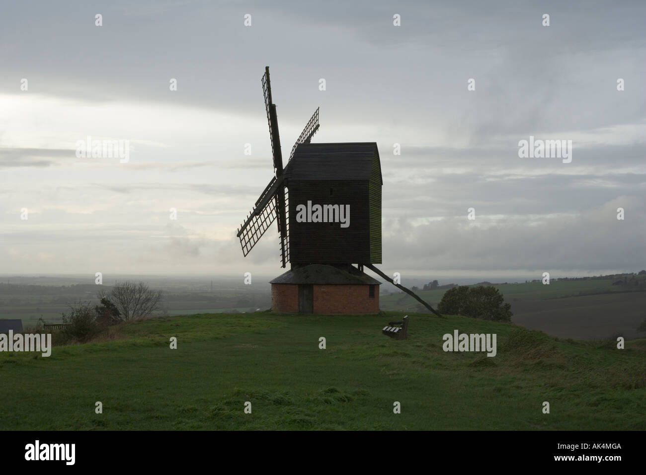 Brill Bockwindmühle. Buckinghamshire. England. Vereinigtes Königreich. Great Britain. Europäischen Union. Stockfoto