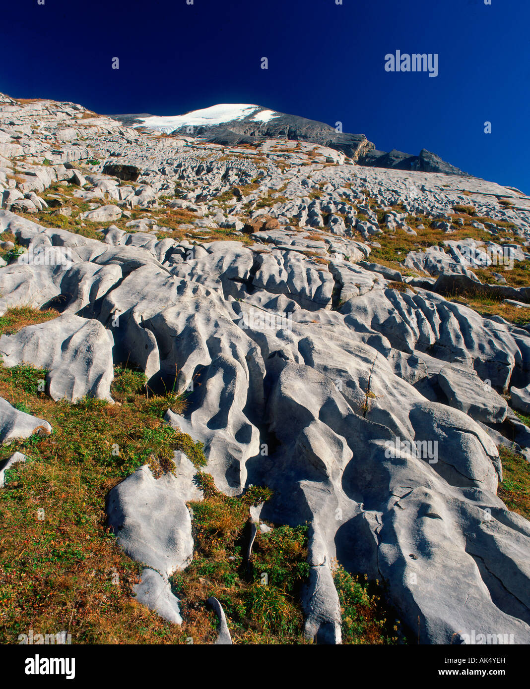 Kandersteg, Gemmipass Stockfoto