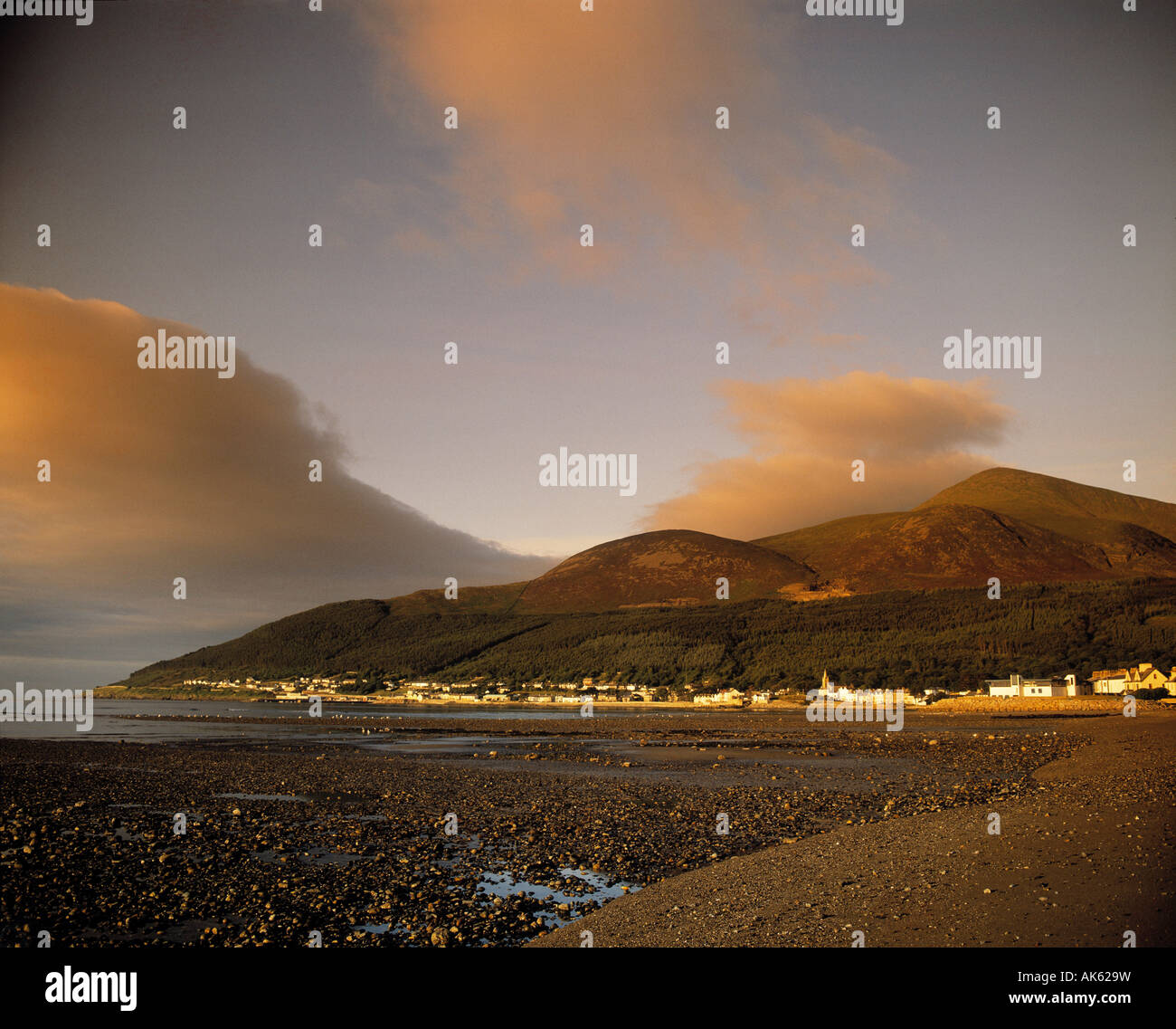 Berge von Mourne, Newcastle, Co. Down, Irland Stockfoto