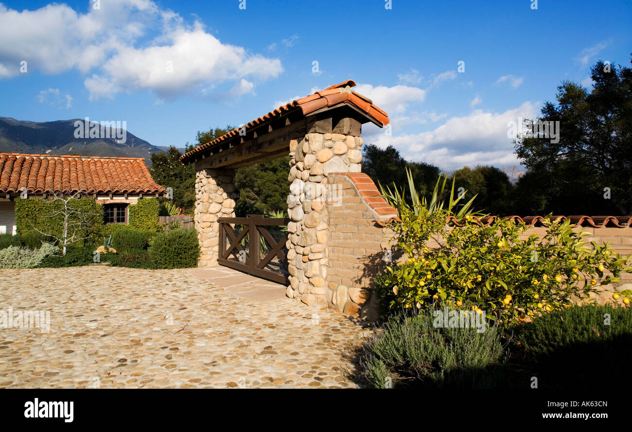 Spanischen Stil Eingangstor Stockfoto