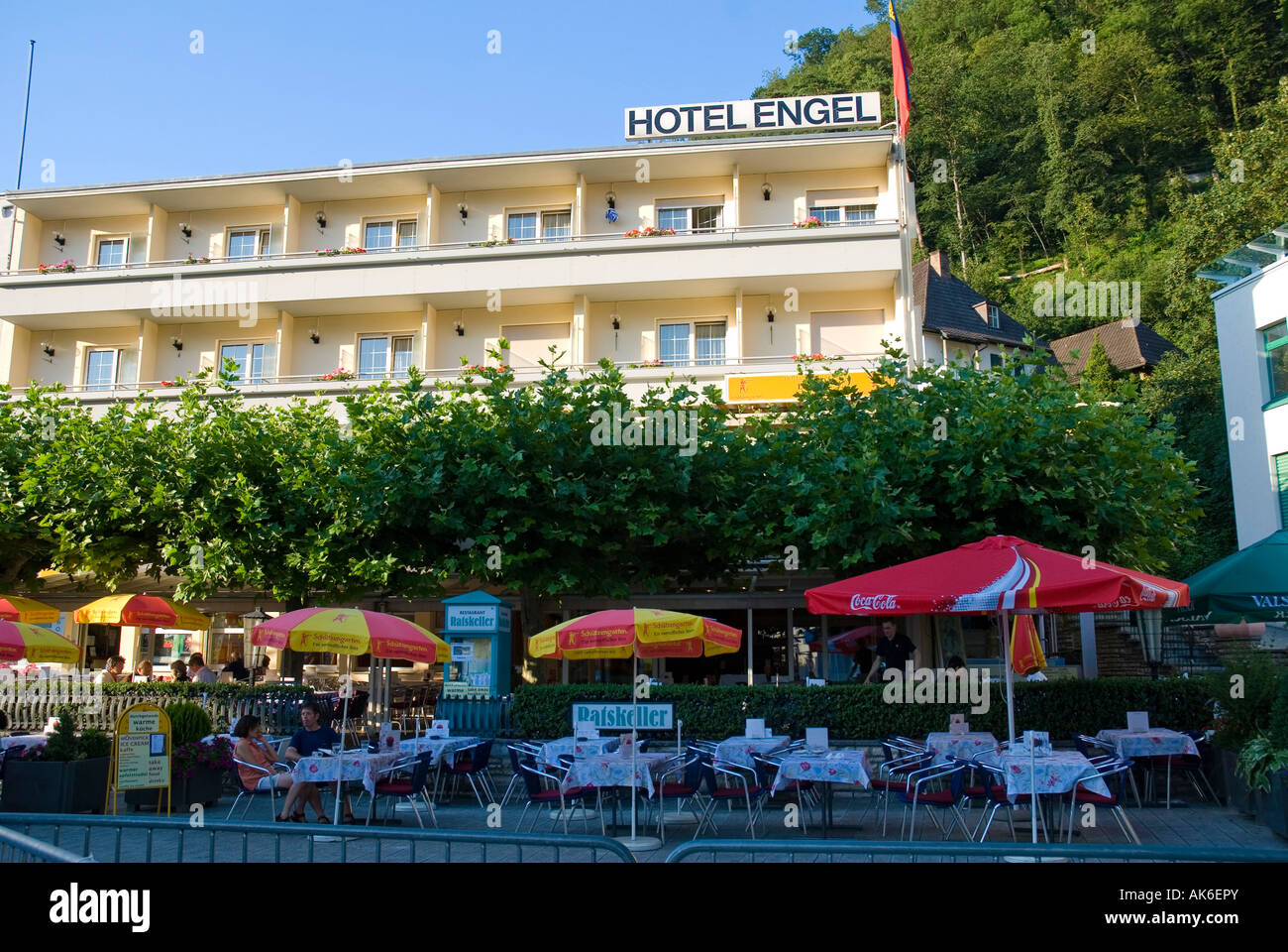 Hotel Engel / Vaduz Stockfoto