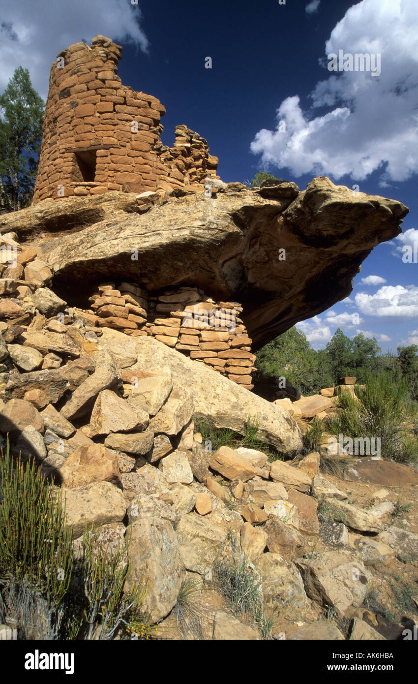 Gemalte Hand Pueblo im Canyon des alten National Monuments Stockfoto