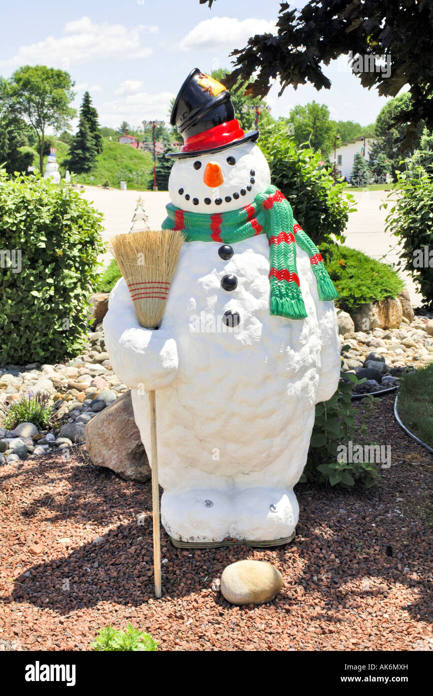 Riesiger Schneemann bei Bronner s Christmas Wonderland Frankenmuth Michigan MI Stockfoto