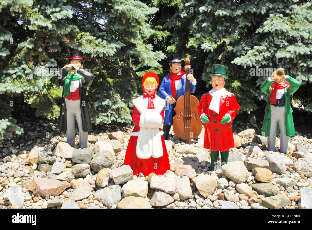 Weihnachten-Sternsinger am Bronner s Christmas Wonderland Frankenmuth Michigan MI Stockfoto