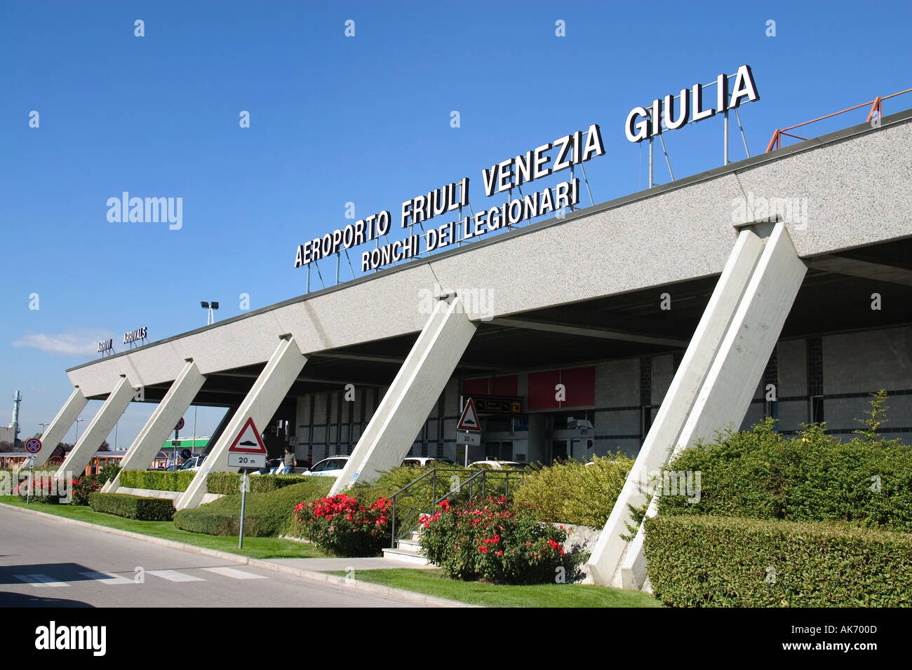 Flughafen Triest Italien Stockfoto