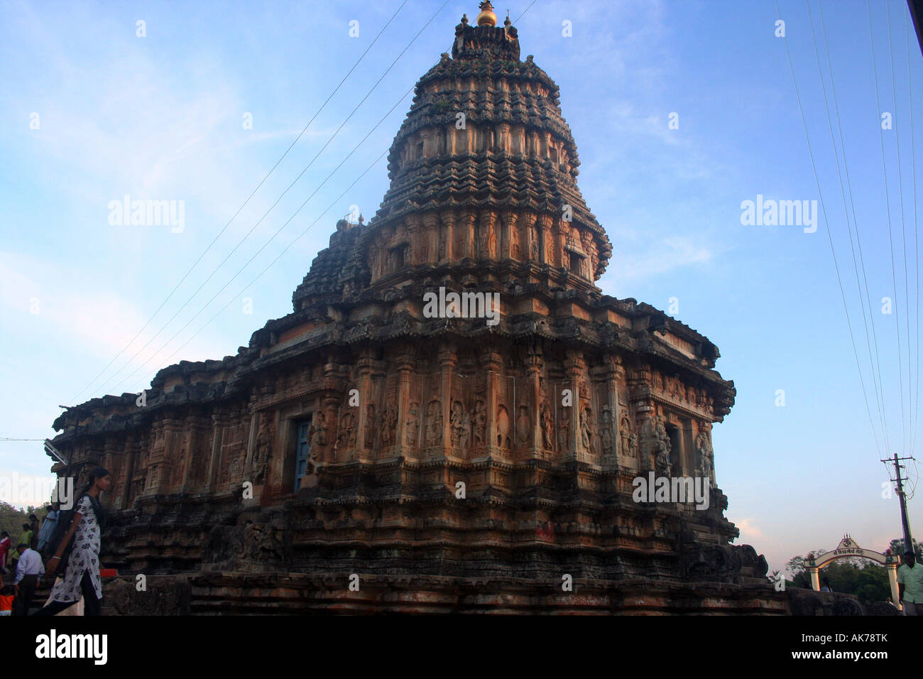 Shiva-Tempel in Shringeri, Karnataka, Indien. Stockfoto