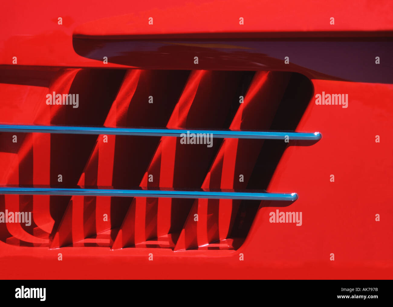 Ferrari rot grill Stockfoto