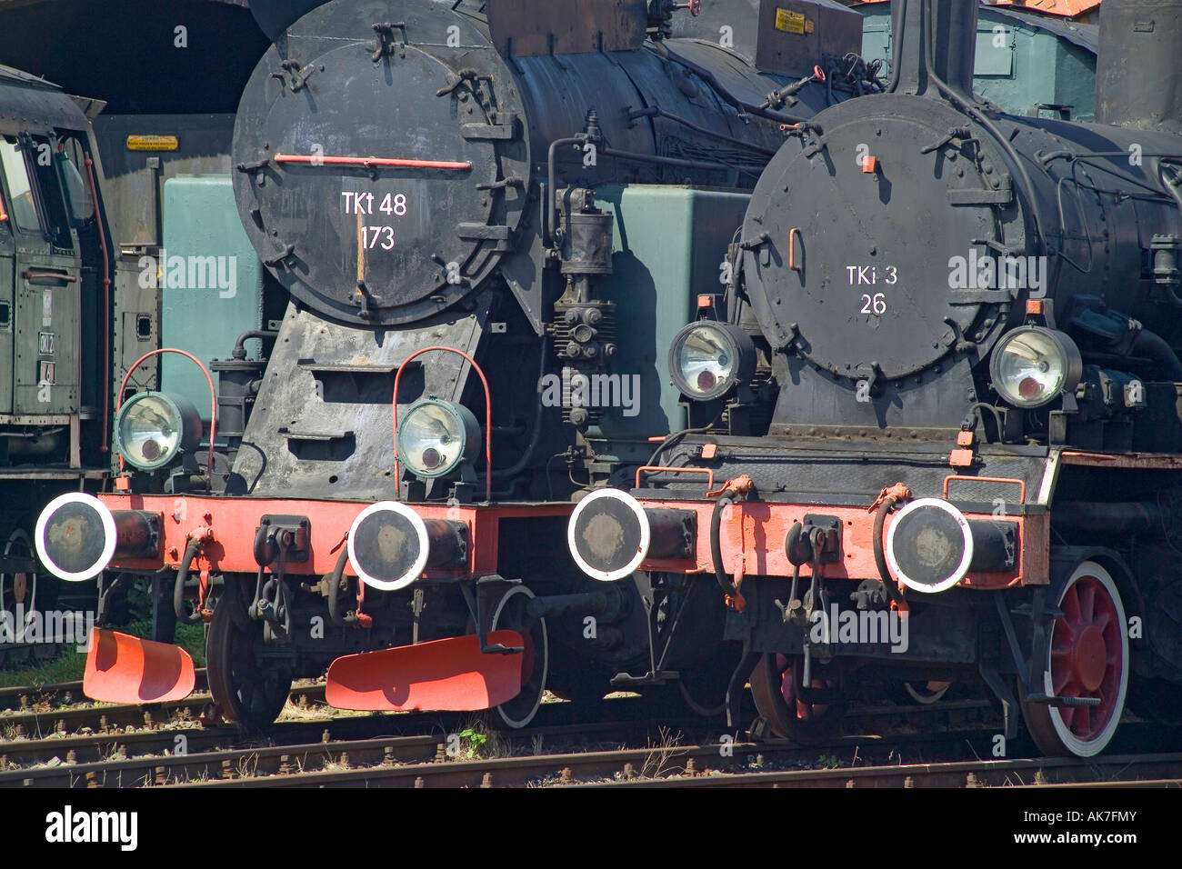 Dampfmaschinen-Lokomotiven Stockfoto