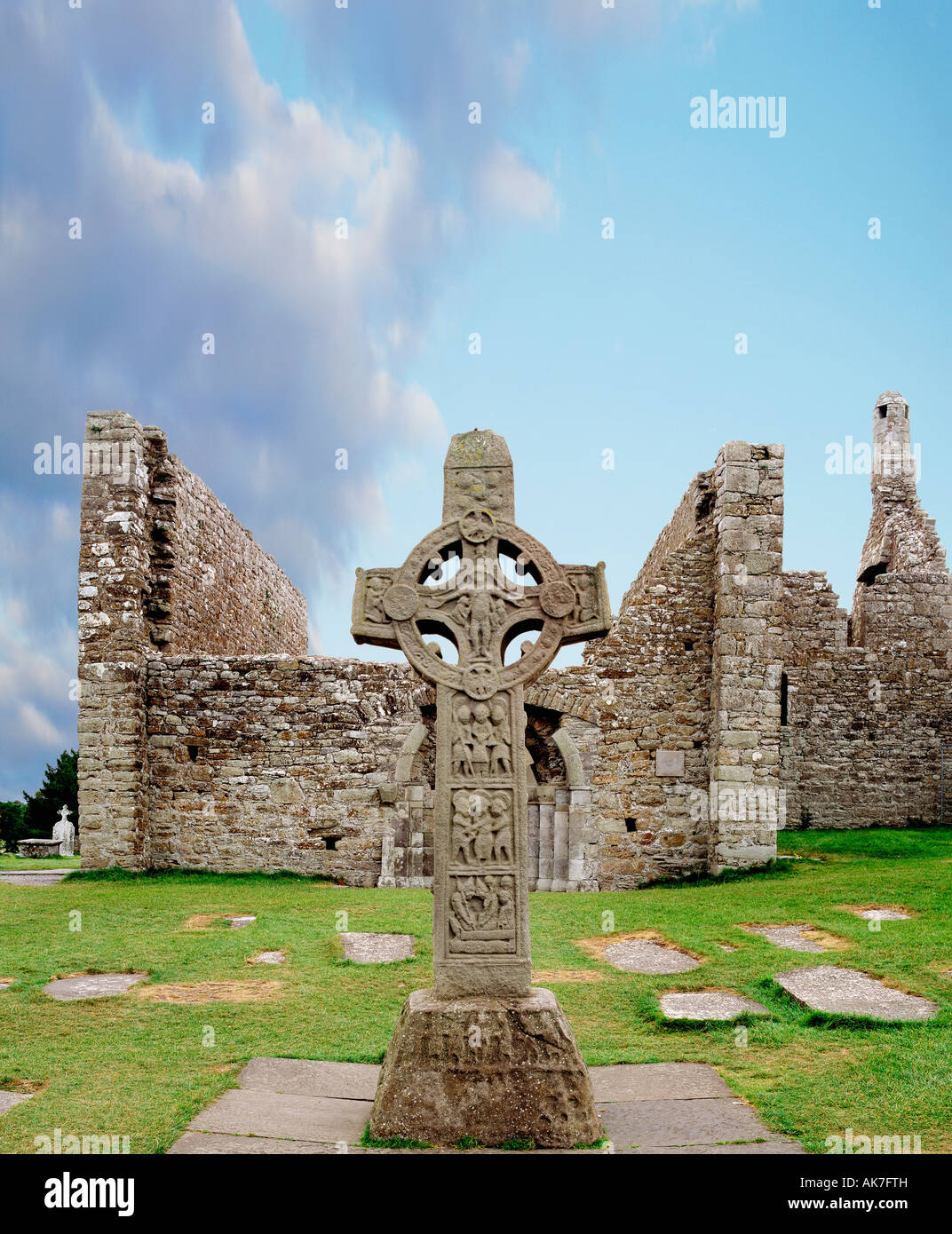 Clonmacnoise, Co. Offaly, Irland Stockfoto