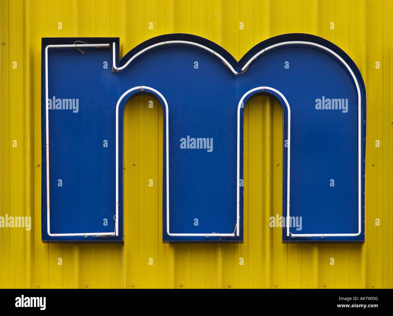 ALPHABET BUCHSTABEN M Stockfoto