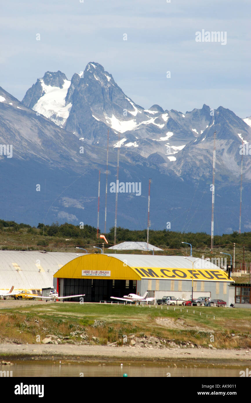 Aeroclub in Ushuaia in Argentinien Südamerika der südlichste Hafen Welt s Stockfoto