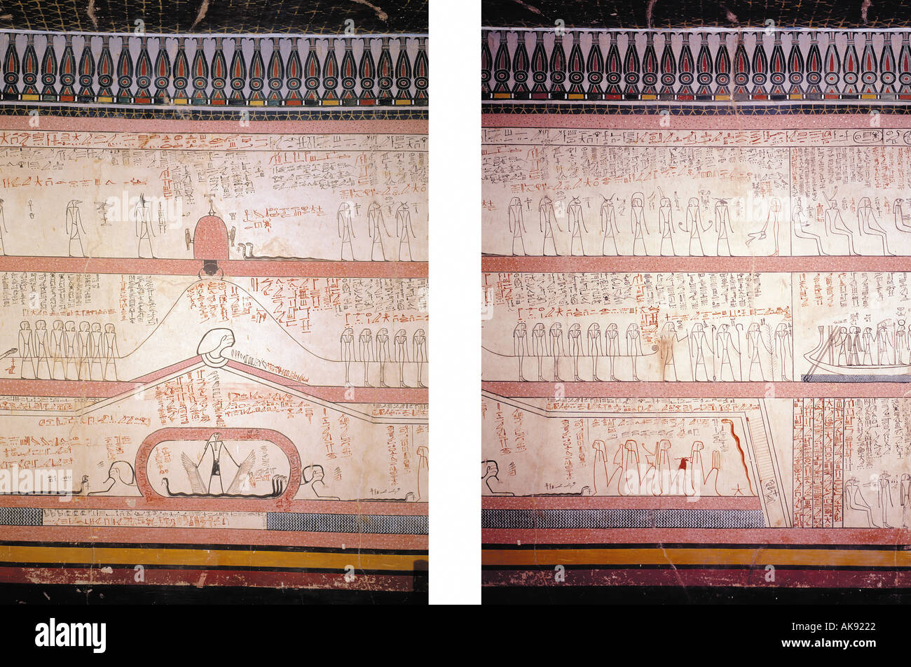 Ägypten-Detail von Tutmosis III Tumb im Kings Valley Luxor west Stockfoto