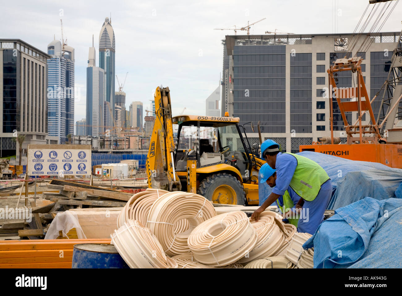 Unvollendete Buildng UAE. Die neue Dubai UAE Vereinigte Arabische Emirate Stockfoto