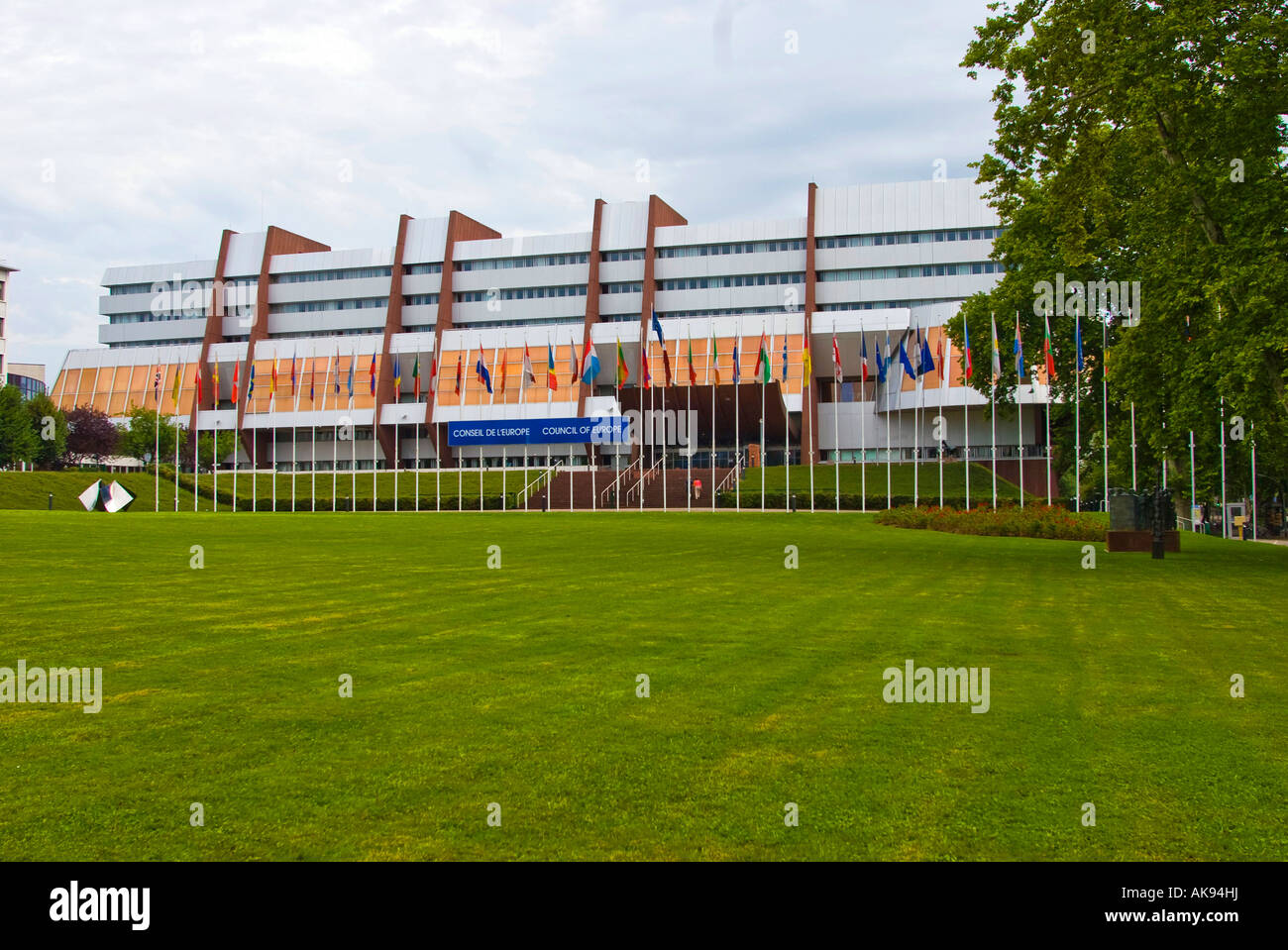 Conseil de l ' Europe / Straßburg Stockfoto