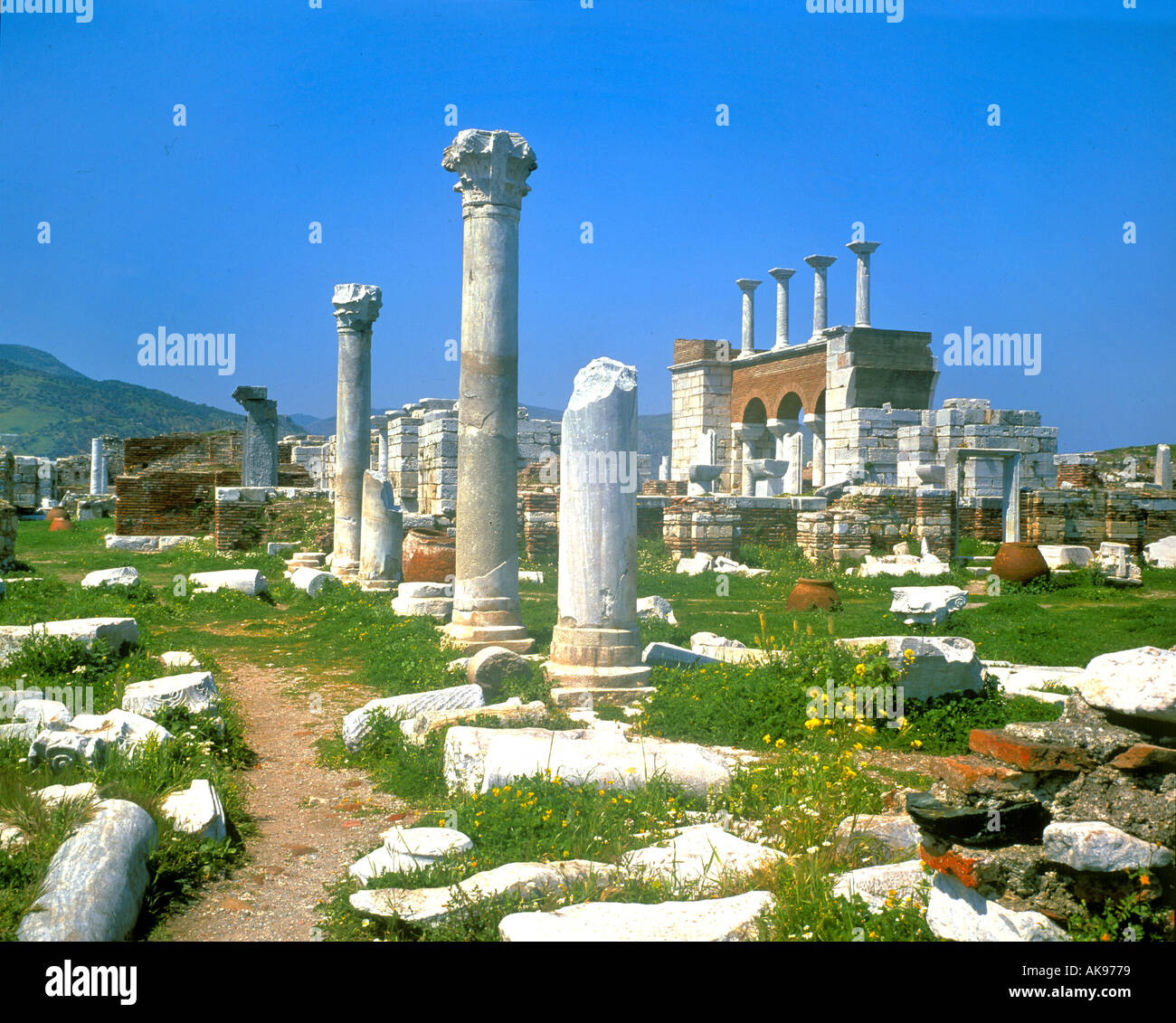 Ephesus Türkei S Johannes-Kirche Stockfoto