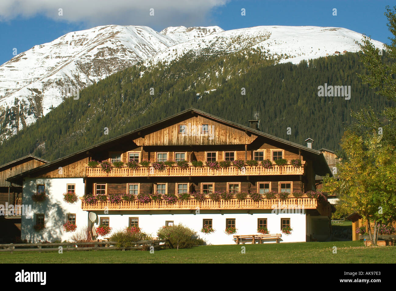 altes Bauernhaus von St. Magdalena im Gsieser Tal im Pustertal-Südtirol-Italien Stockfoto