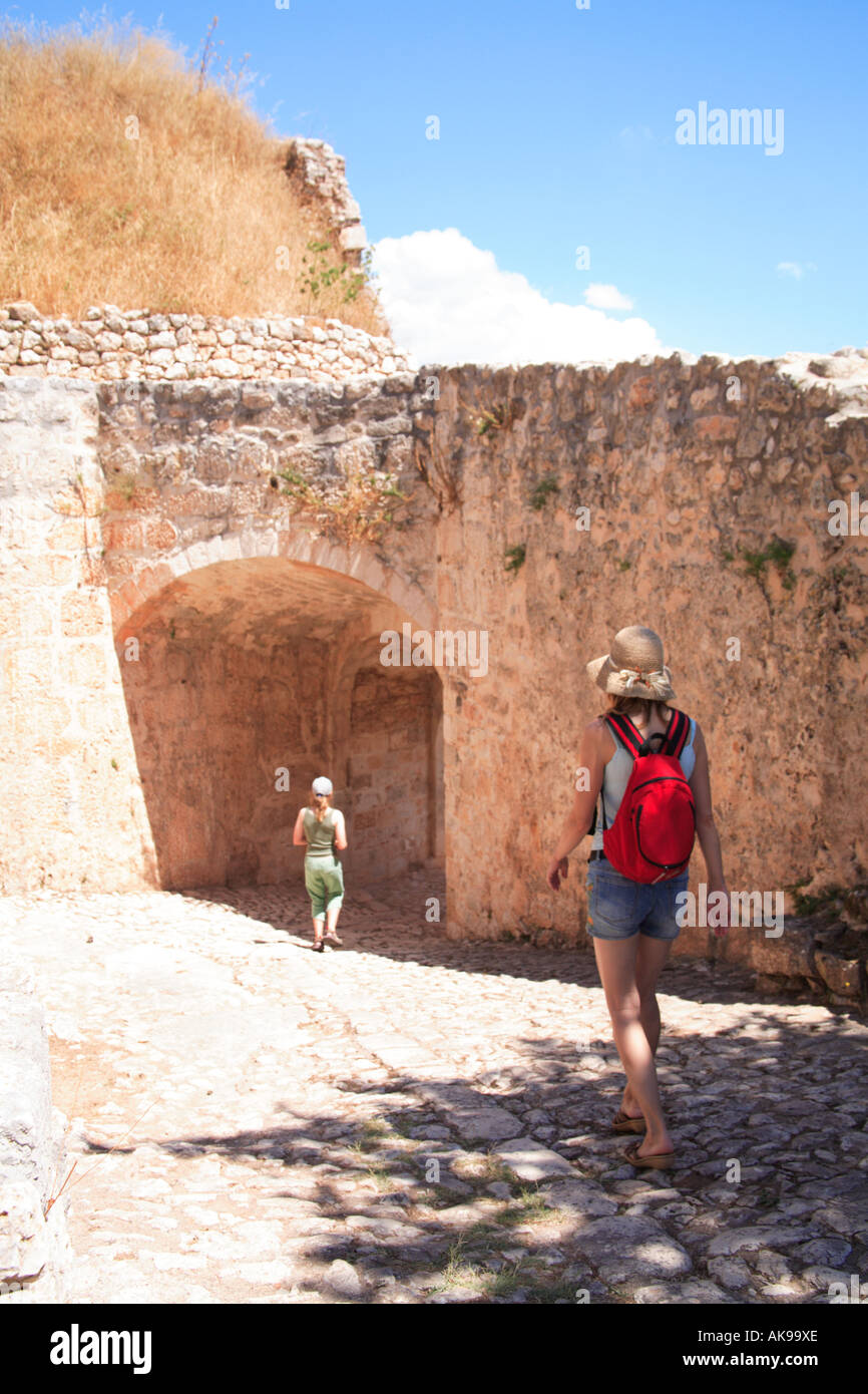 Kefalonia Griechenland Kephalonia Burg Ag George Stockfoto