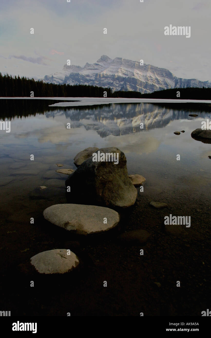 Mount Rundle Kanada Stockfoto