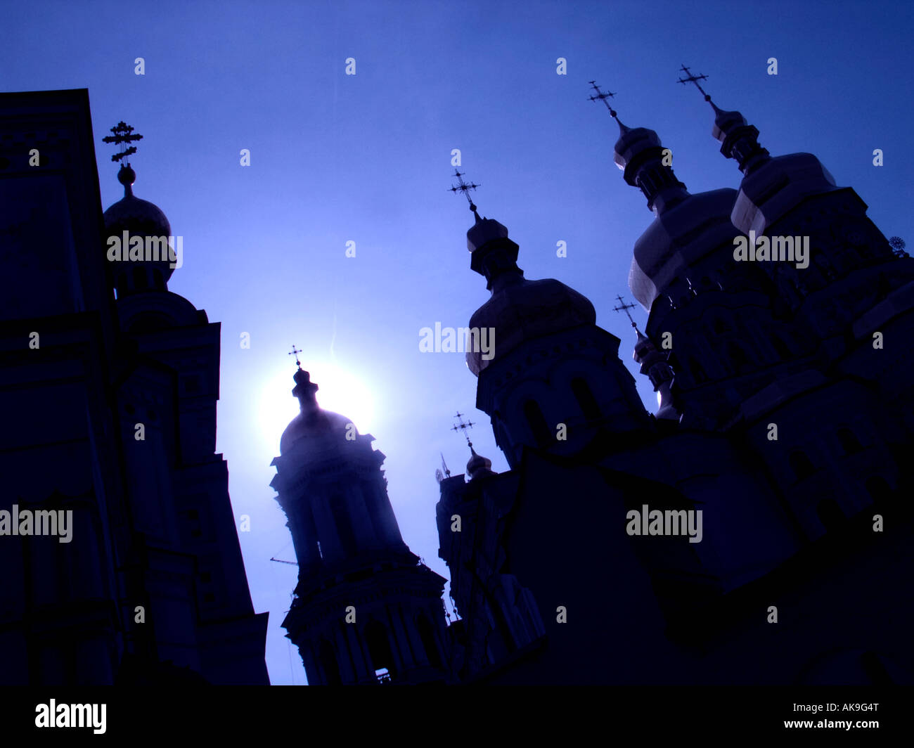 Goldene Kuppel Kloster in Kiew Stockfoto