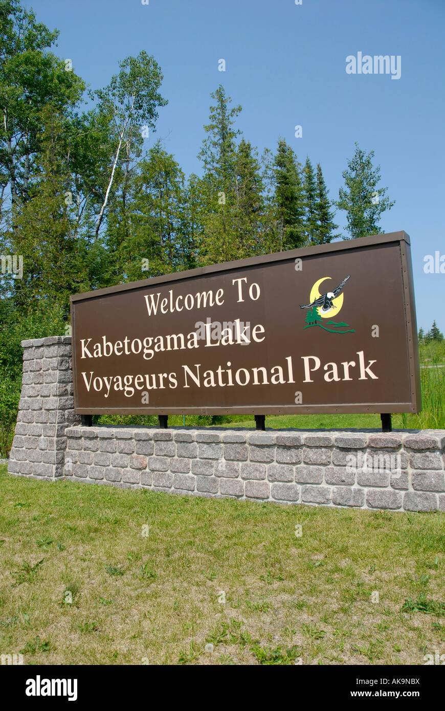 Voyageurs Nationalpark See Kabetogama in der Nähe von Minnesota und Ontario International Grenze Stockfoto