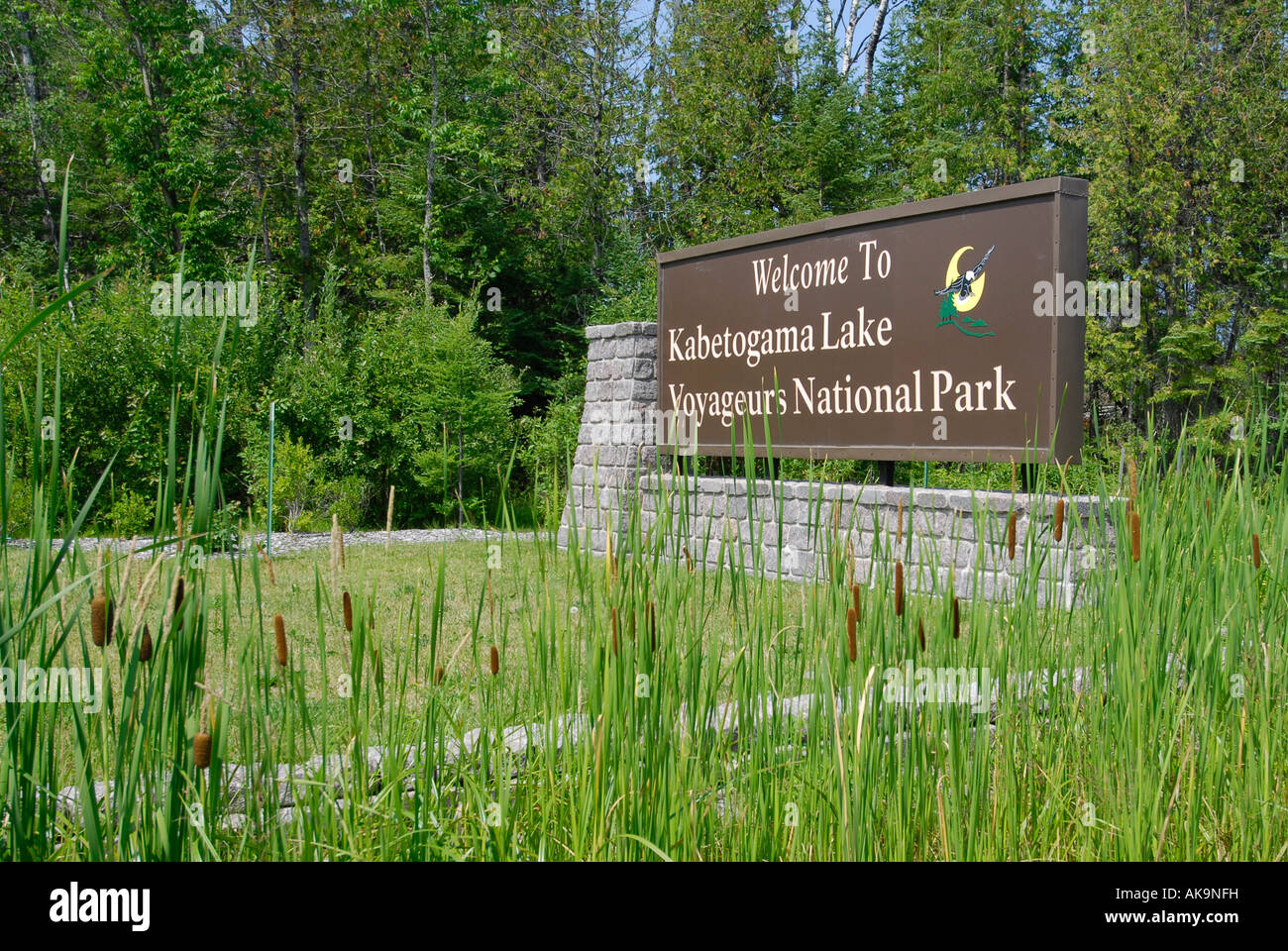 Voyageurs Nationalpark See Kabetogama in der Nähe von Minnesota und Ontario International Grenze Stockfoto