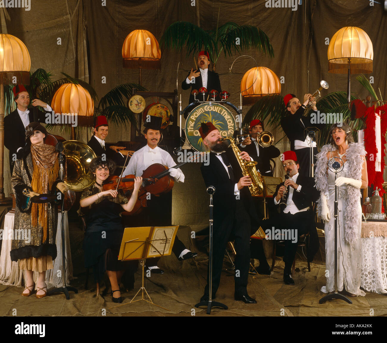 Palm Court Orchestra Stockfoto